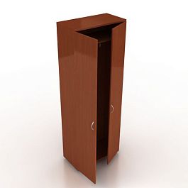 Шкаф для одежды Менеджер Ш-01+ДШ-01/02 орех - Фото предпросмотра