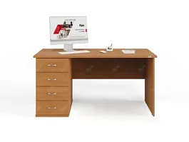 UNITY РС07-15 L ВИШНЯ Стол однотумбовый 1500х700х750 - Фото предпросмотра