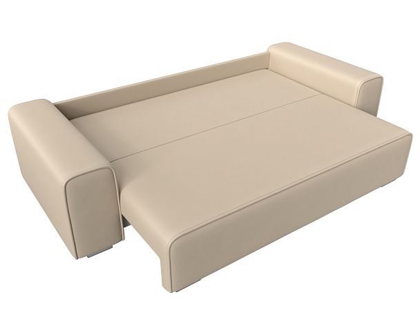 Прямой диван Лига-029 Экокожа бежевый - Вид 8
