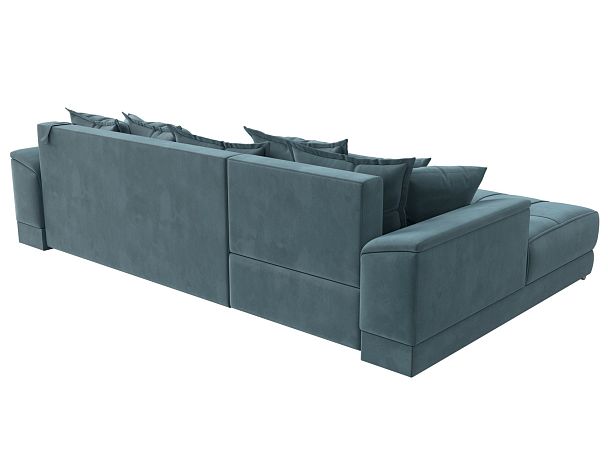Угловой диван НордСтар левый угол Велюр бирюзовый - Вид 5
