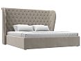 /catalog/kategorii/krovati/krovati-ot-1600-mm/interernaya-krovat-daliya-200-bezhevyy-mikrovelvet/ - фотография
