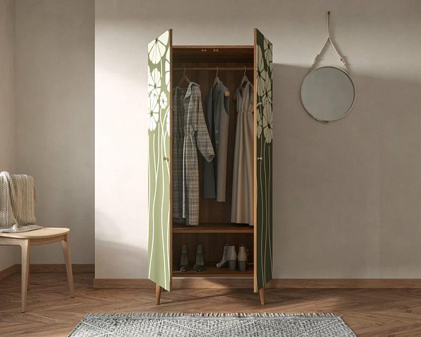 Шкаф малый двухстворчатый Berber принт 53 арт BB08/Print_53 - Вид 2