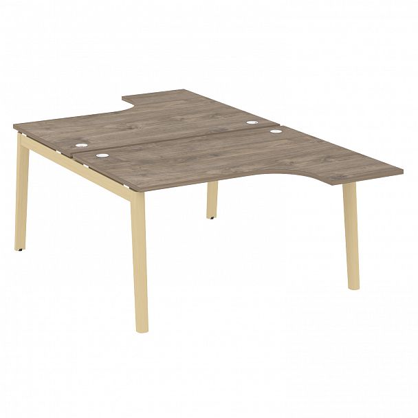 Рабочая станция "Onix wood" OW.D.SA-3 тиквуд темный/дуб светлый - Вид 1