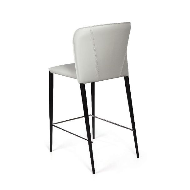 Стул полубарный Albert, кожа белый - Вид 8