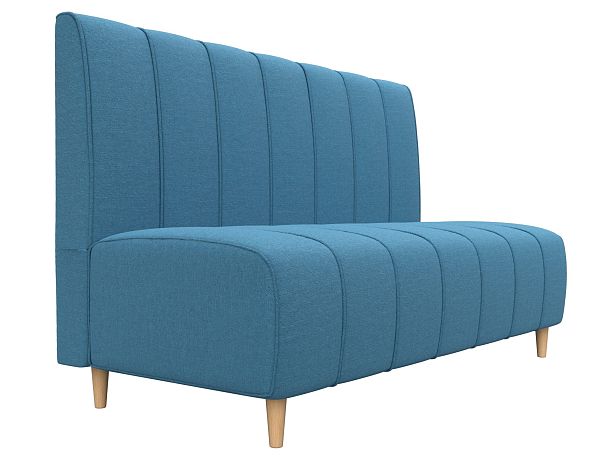 Диван кухонный прямой Ральф Рогожка голубой - Вид 3