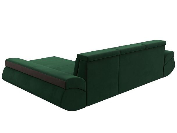 Диван угловой Лига-032 правый угол Велюр зеленый - Вид 6