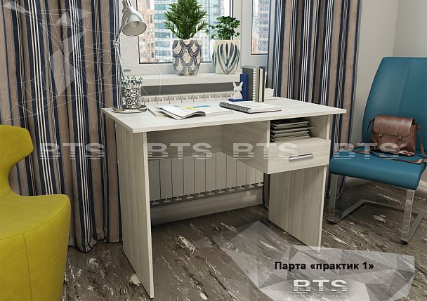 Парта "Практик-1" (1000х736х545) лоредо - Вид 1