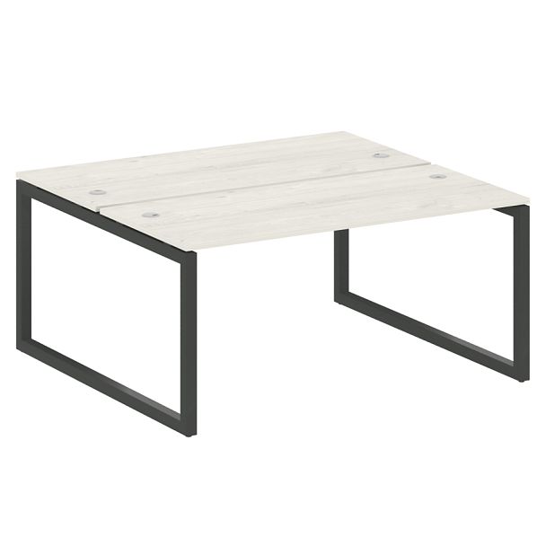 Metal System Quattro Р. ст. на О-образном м/к 50БО.РАС-СП-2.4 Дуб наварра/Антрацит металл 1600*1475*750 - Вид 1