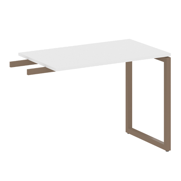 Metal System Quattro Приставной элемент на О-образном м/к 40БО.ПР-3 Белый/Мокко металл 1000*600*750 - Вид 1