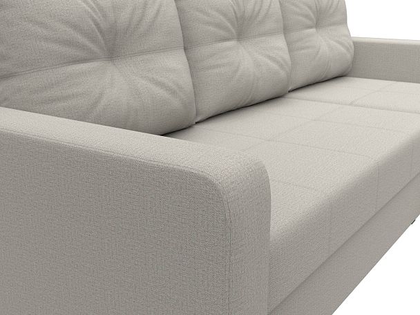 Диван угловой Ливерпуль Лайт правый угол Рогожка бежевый - Вид 4