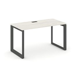 Стайл Проджект Некст / Style Project Next Стол письменный SN-59O.SP-021 Дуб Наварра/Металл Антрацит/Черный Заглушка 980*800*750 - Фото предпросмотра