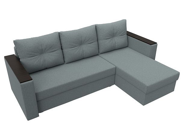 Диван угловой Атланта Лайт Б/С правый угол Рогожка серый - Вид 6