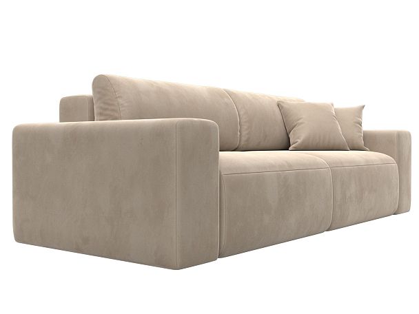 Диван прямой Лига-036 Классик Велюр бежевый - Вид 4