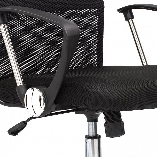 Кресло BRABIX "Flash MG-302", с подлокотниками, хром, черное, 530867 - Вид 13