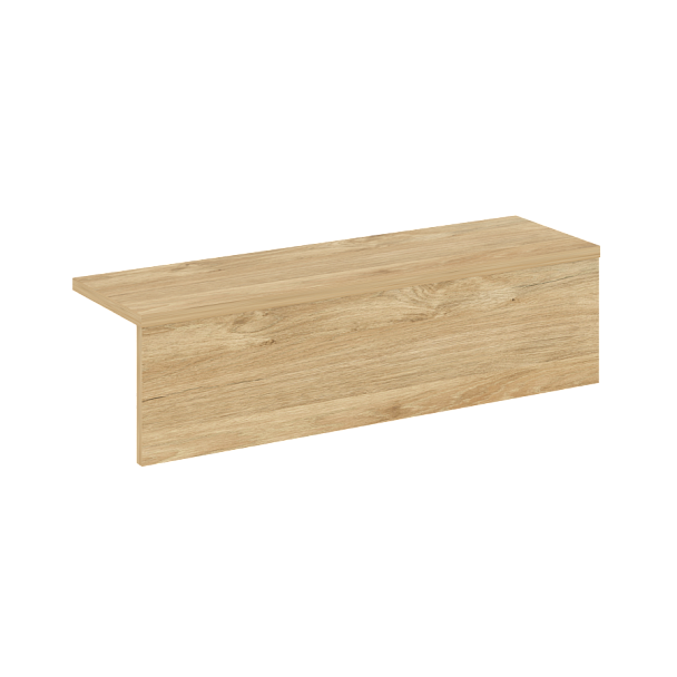 Накладка прямая низкая на 2 модуля "Onix" О.R-NP.N-78.2 тиквуд светлый - Вид 1