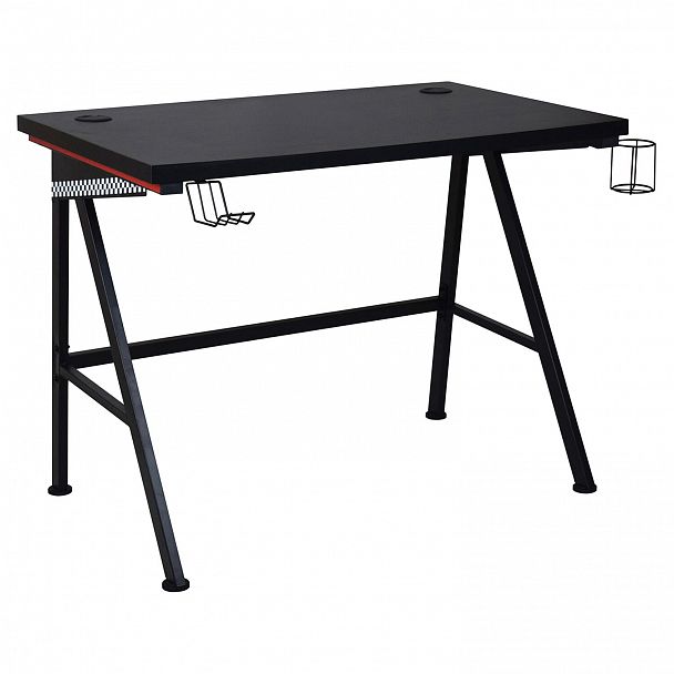 Стол на металлокаркасе BRABIX "TECH GT-001", 1000х600х765 мм, черный, 641857 - Вид 2