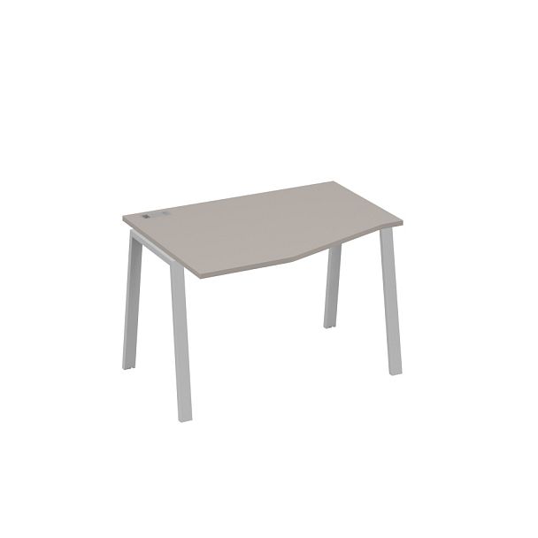Стол эргономичный левый "Техно" на металлокаркасе TRE A4 А4 Б3 061 БП мокко премиум / металлокаркас серый - Вид 1