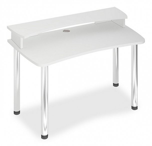 Стол компьютерный Домино Лайт СКЛ-Софт140МО+НКИЛ140 Белый - Вид 1