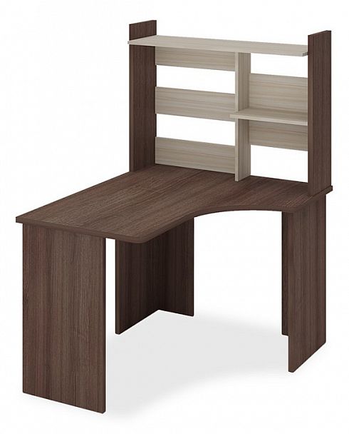 Стол компьютерный Домино Lite СКЛ-Угл120+НКЛ-100 Карамель/Шамони правый - Вид 1