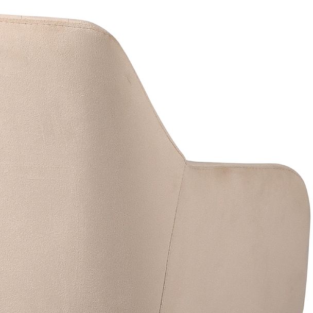 Полубарное поворотное кресло Барли К, Confetti cream/черный - Вид 10