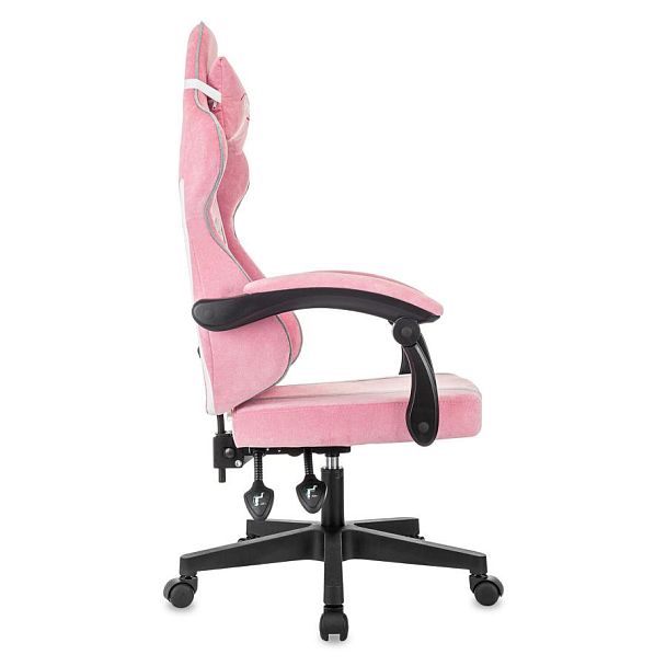 Кресло компьютерное BRABIX ''Shooter GM-123'', 2 подушки, ткань, розовое/серое, 533213 - Вид 7