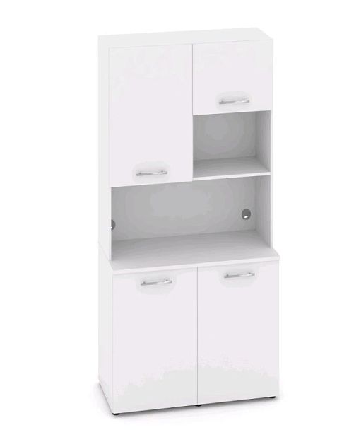 FIT Вариант № 5 MN-005 1200*600/420*2175/2178  Белый Бриллиант Кухни  Белый Бриллиант - Вид 1