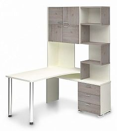 Стол компьютерный Домино нельсон СР-500М190 Белый/Нельсон правый - Фото предпросмотра