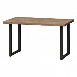 Стол Лофт-2, 1600х800х850, светлый орех, черный - Фото предпросмотра