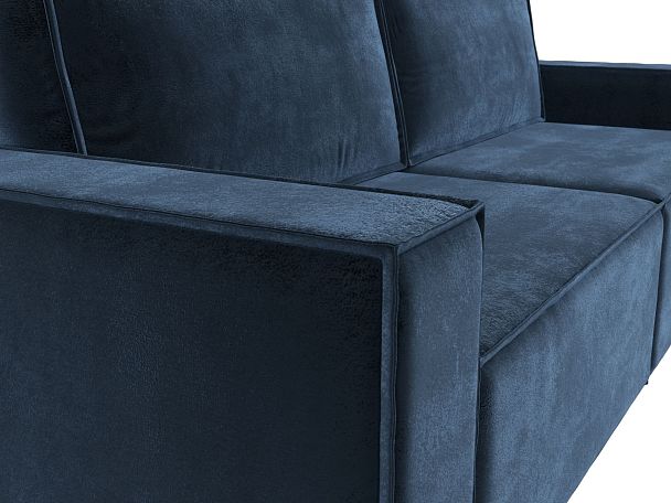 Диван прямой Куба Велюр синий - Вид 4