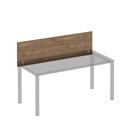 Экран для стола 160 на сером каркасе КФ с кронштейнами Комфорт КФ К.843 ШТ дуб шамони темный - Фото предпросмотра