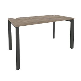 Onix Стол рабочий на П-образном м/к O.MP-SP-3.7 Тиквуд темный/Антрацит металл 1380*720*750 - Фото предпросмотра