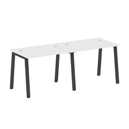 Metal System Р. ст. на 2 раб. места на А-образном м/к БА.СМ-2.1 Белый/Антрацит металл 2000*720*750 - Фото предпросмотра