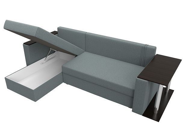 Диван угловой Атланта Лайт левый угол Рогожка серый - Вид 9