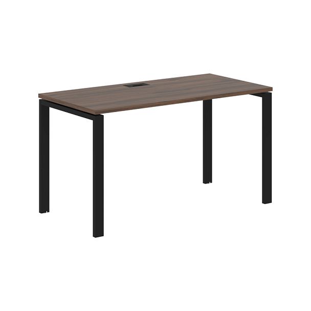 Стол прямой EUST 1367 Дуб Денвер тёмный/Черный 1360х670х750 EDIS - Вид 1