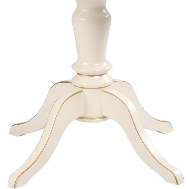 Стол деревянный раздвижной Анфея 110(150)х75х76 Слоновая кость с золотой патиной - Вид 7