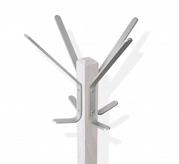 Вешалка Sheffilton Альберо SHT-CR11 напольная беленый/алюм.мет - Вид 4