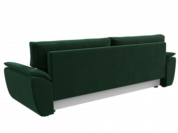 Прямой диван Нэстор Лайт (полностью велюр зеленый) - Вид 6