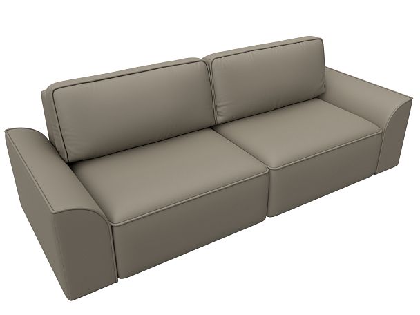 Диван прямой Лига-048 НПБ Экокожа бежевый - Вид 6