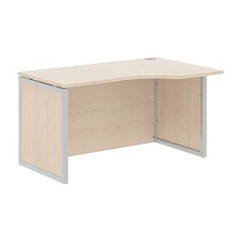 Стол эргономичный XQPCET 149H(R) Бук Тиара/Алюминий 1400х900х750 XTEN-QP - Фото предпросмотра