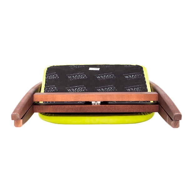 Стул раскладной Clack,  мягкая спинка, велюр Teddy 932, каркас бук морилка старинный орех - Вид 9