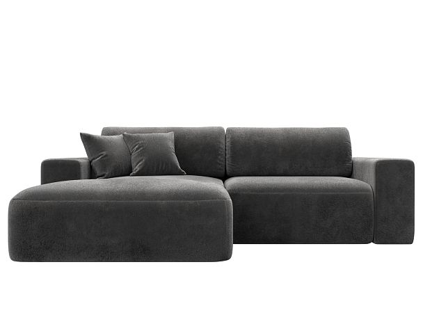 Диван угловой Лига-036 НПБ Классик левый угол Велюр серый - Вид 2