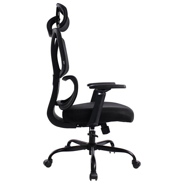 Кресло BRABIX PREMIUM "Fargo ER-710", синхромеханизм, 3D подлокотники, сетка/ткань TW, черное, 532949 - Вид 5