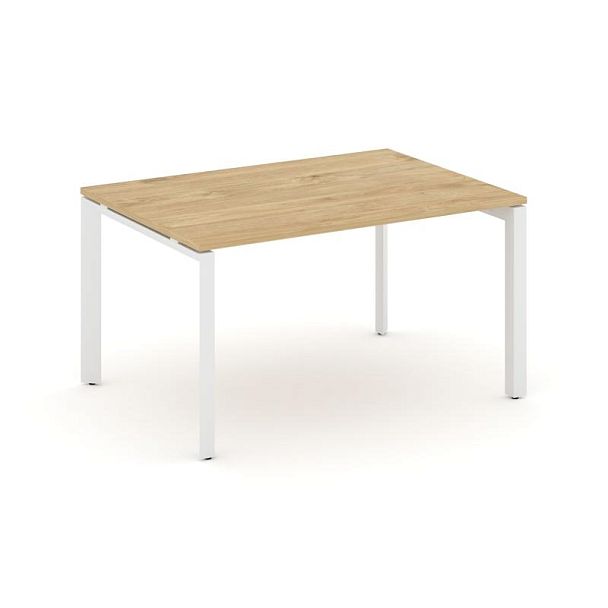 Style Project Next Стол переговорный SN-59P.SPRG-004.3 Тиквуд Светлый/Металл Белый 1580*980*750 - Вид 1