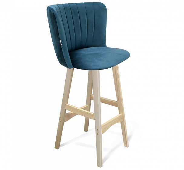 Стул барный Sheffilton SHT-ST36-1/S65 тихий океан/прозрачный лак - Вид 2