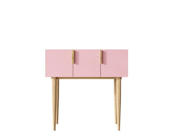 Консоль с тремя дверками Line LN15/GR1/pink - Вид 1