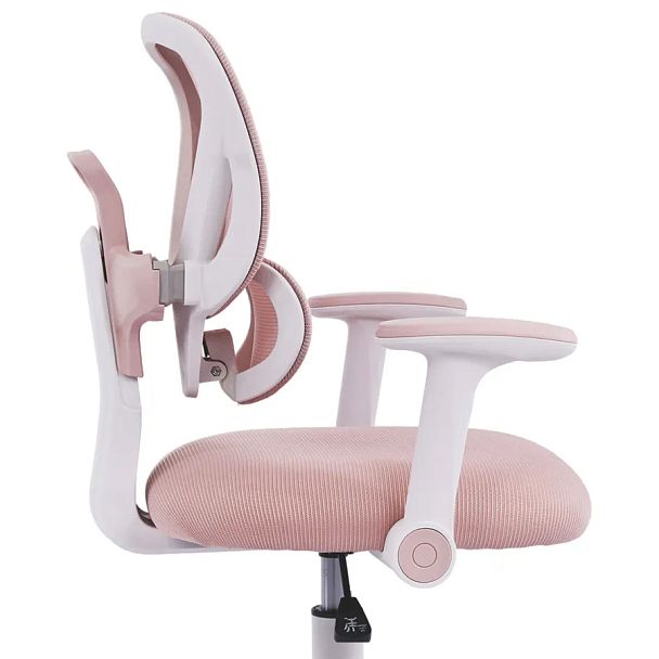 Кресло детское с подставкой для ног BRABIX KIDS "MG-220", сетка/ткань TW, розовое, 533314 - Вид 12