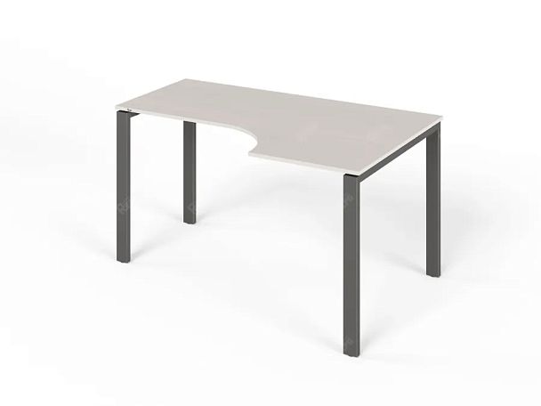 ЛАЙТ / LIGHT RLG016-12x9R Угловой стол 140x90x75 Дуб Молочный - Вид 1