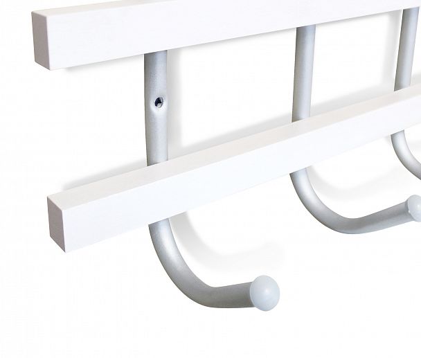 Вешалка Sheffilton SHT-WH11 беленый/алюм.металлик - Вид 4