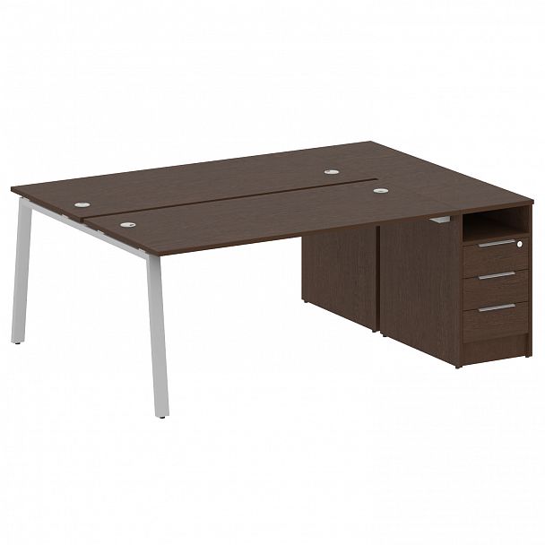 Рабочая станция "Metal System" БА.РС-СТП-2.4 венге/серый - Вид 1