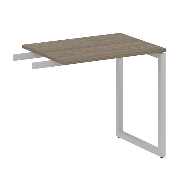 Metal System Quattro Приставной элемент на О-образном м/к 40БО.ПР-2 Вяз/Серый металл 800*600*750 - Вид 1